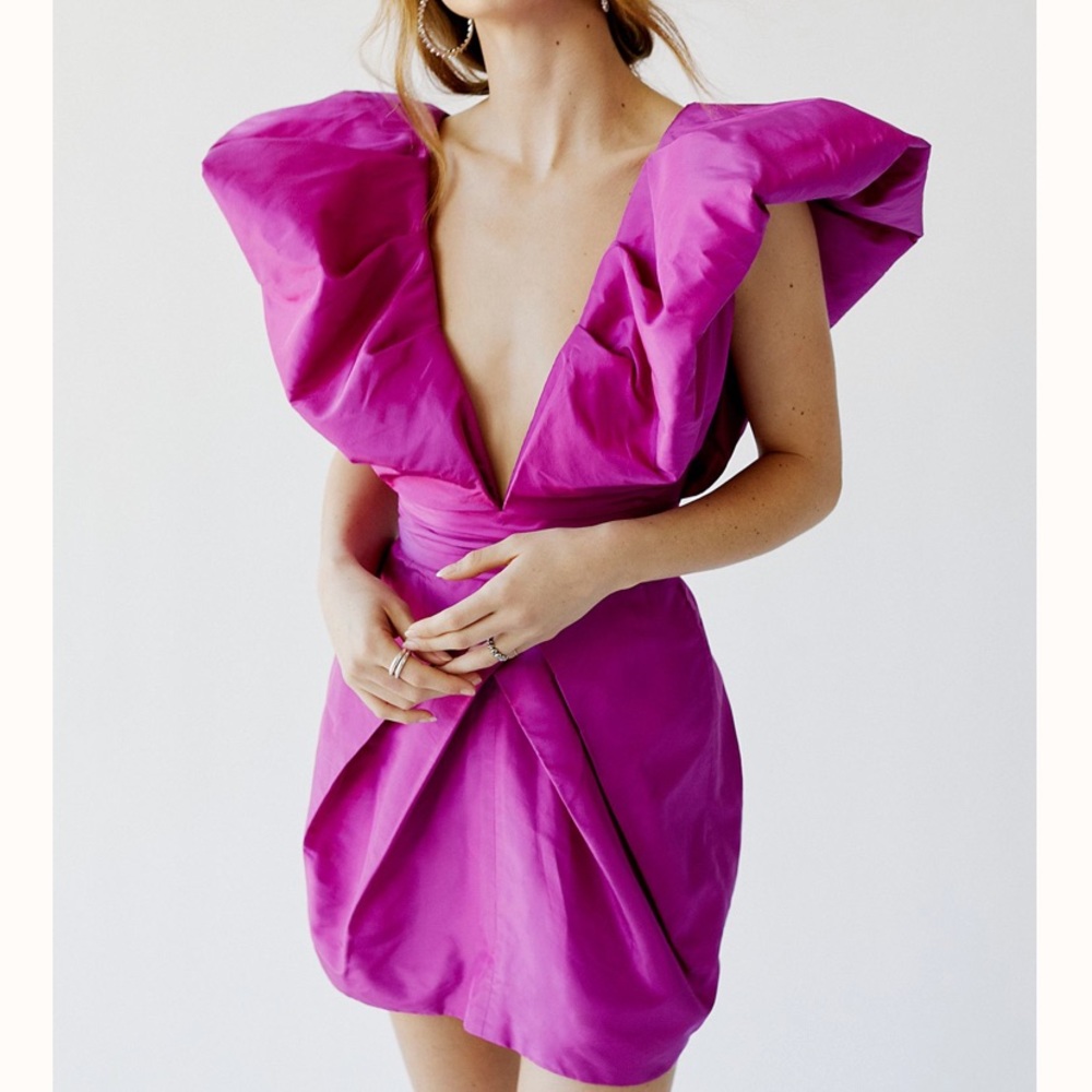 Ronny Kobo via Free People Roberta Dress in violet
